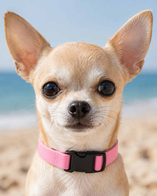 Collier Waterproof pour Chien - Couleur Rose Bonbon