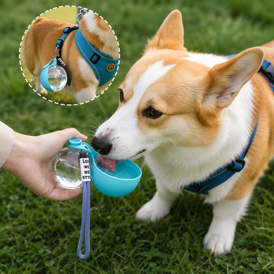 Bouteille d'eau portable pour chien