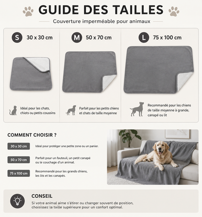 AquaShield™ – Couverture Imperméable Premium pour Animaux 🐶🐱🛏️