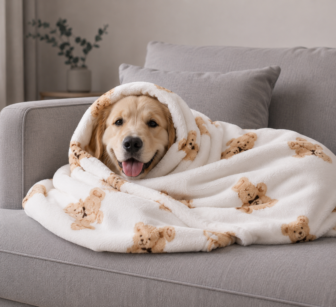TeddyPlaid™ – Couverture Polaire Ultra Douce pour Chien & Chat 🐶🐱🧸