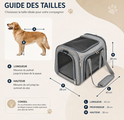 SAC DE TRANSPORT POUR CHIEN ET CHAT