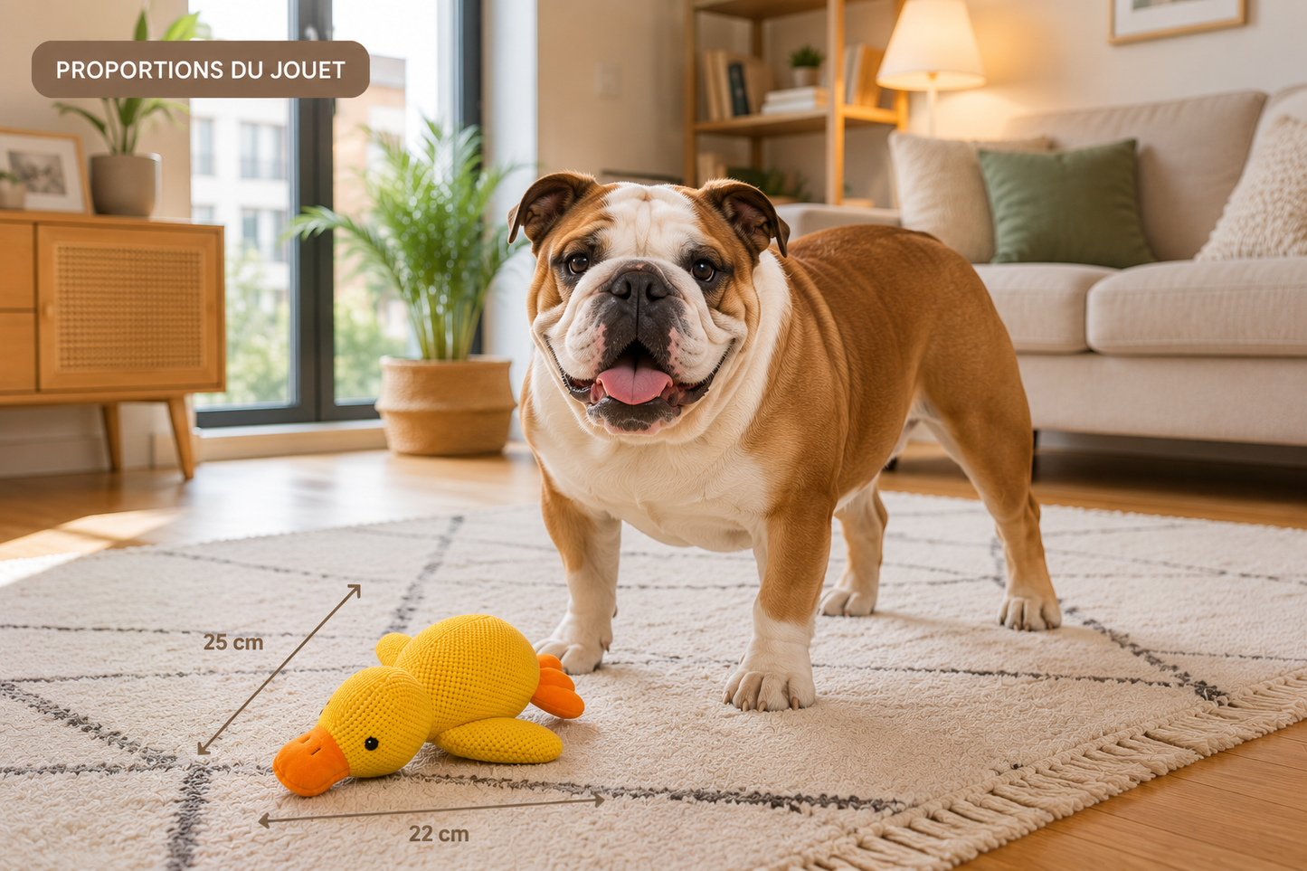 🐥 DuckBuddy™ – Peluche Canard pour Chien 💛🧸