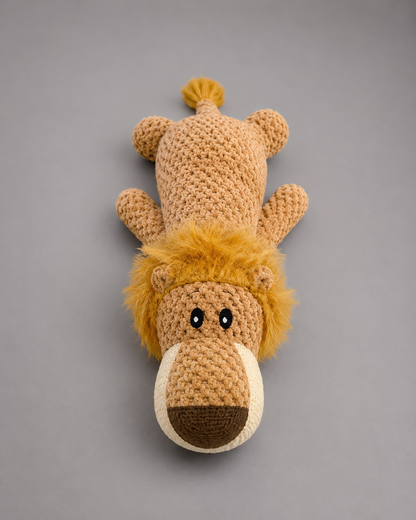 🦁 LionBuddy™ – Peluche Lion Douce pour Chien 🧡🐾