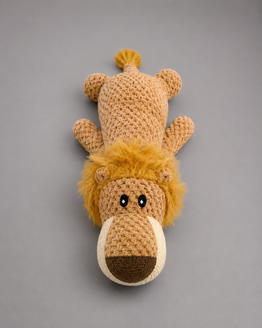 🦁 LionBuddy™ – Peluche Lion Douce pour Chien 🧡🐾
