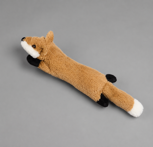 🦊 FoxBuddy™ – Peluche Renard XXL pour Chien 🧡🐾