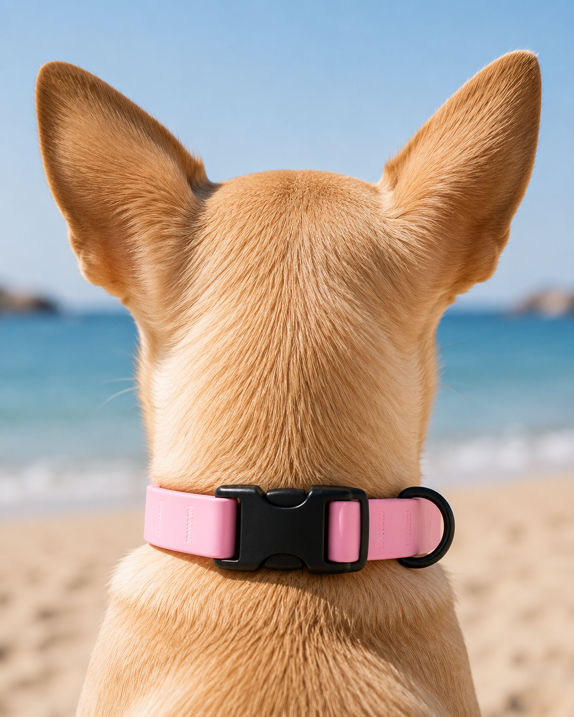 Collier Waterproof pour Chien - Couleur Rose Bonbon