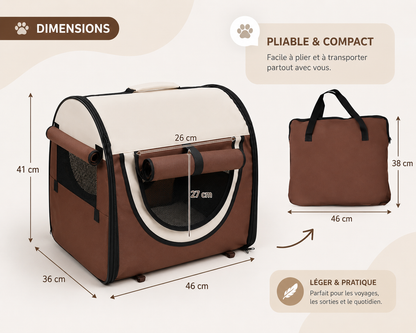 SAC DE TRANSPORT PLIABLE POUR CHIEN ET CHAT