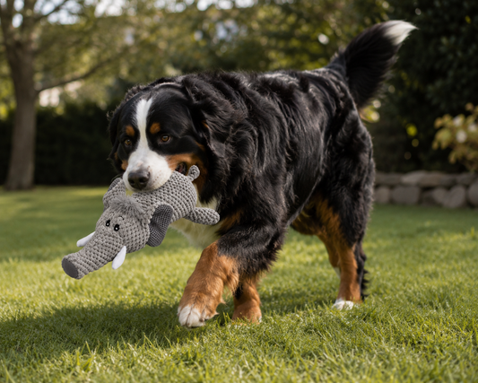 🐘 ElephantBuddy™ – Peluche Éléphant Douce pour Chien 🩶🐾