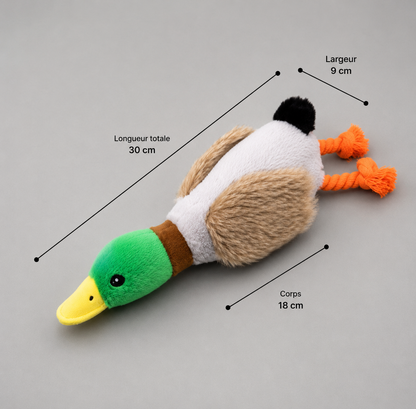 🦆 DuckRope™ – Jouet Canard en Peluche avec Cordes pour Chien 🐶✨