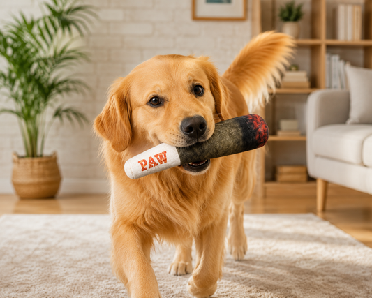 🐾 SmokeBuddy™ – Peluche Humoristique pour Chien 💚🧸