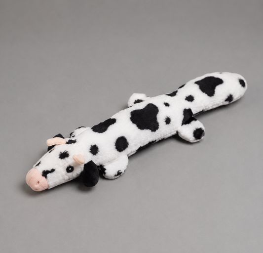 🐄 MooBuddy™ – Peluche Vache XXL pour Chien 🖤🤍🐾