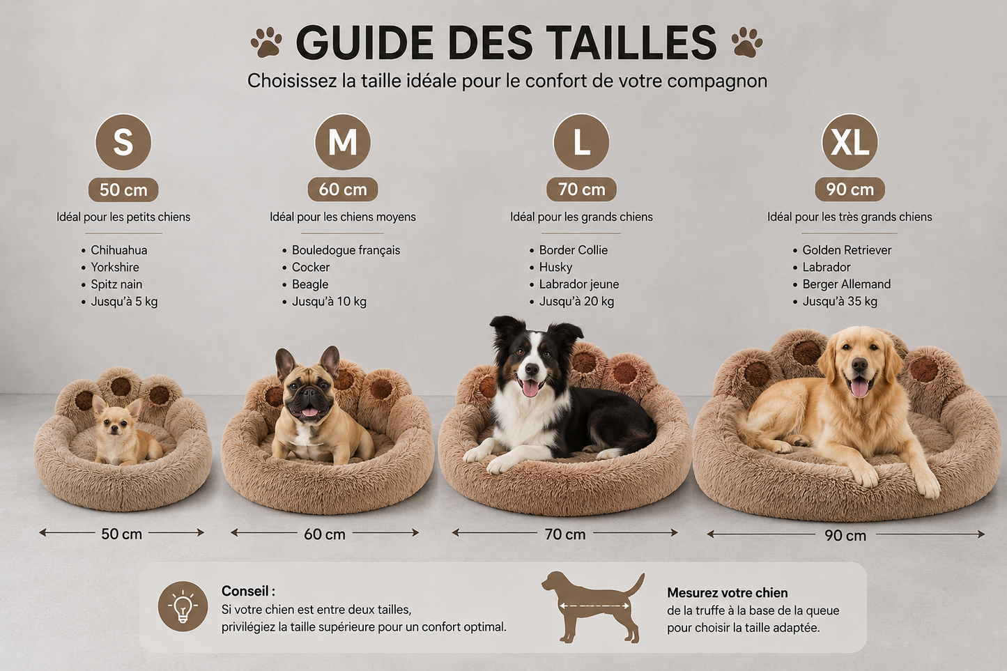 Coussin Nuage Ultra-Doux pour Chien 🐶☁️