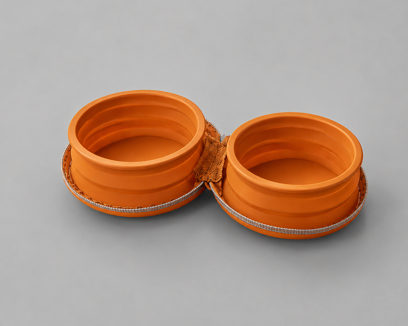 DOUBLE GAMELLE PORTABLE EN SILICONNE POUR CHIEN