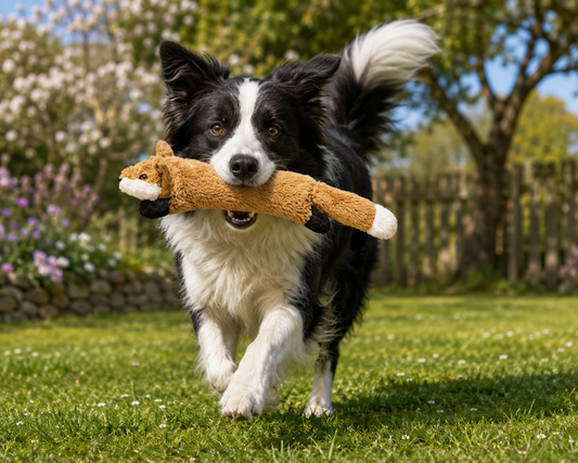 🦊 FoxBuddy™ – Peluche Renard XXL pour Chien 🧡🐾