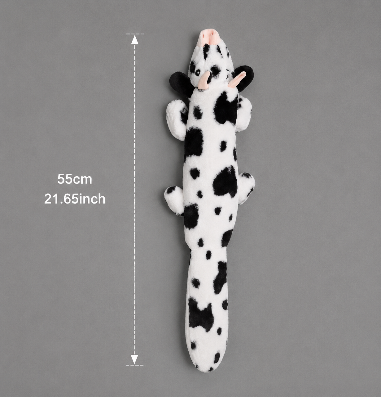 🐄 MooBuddy™ – Peluche Vache XXL pour Chien 🖤🤍🐾