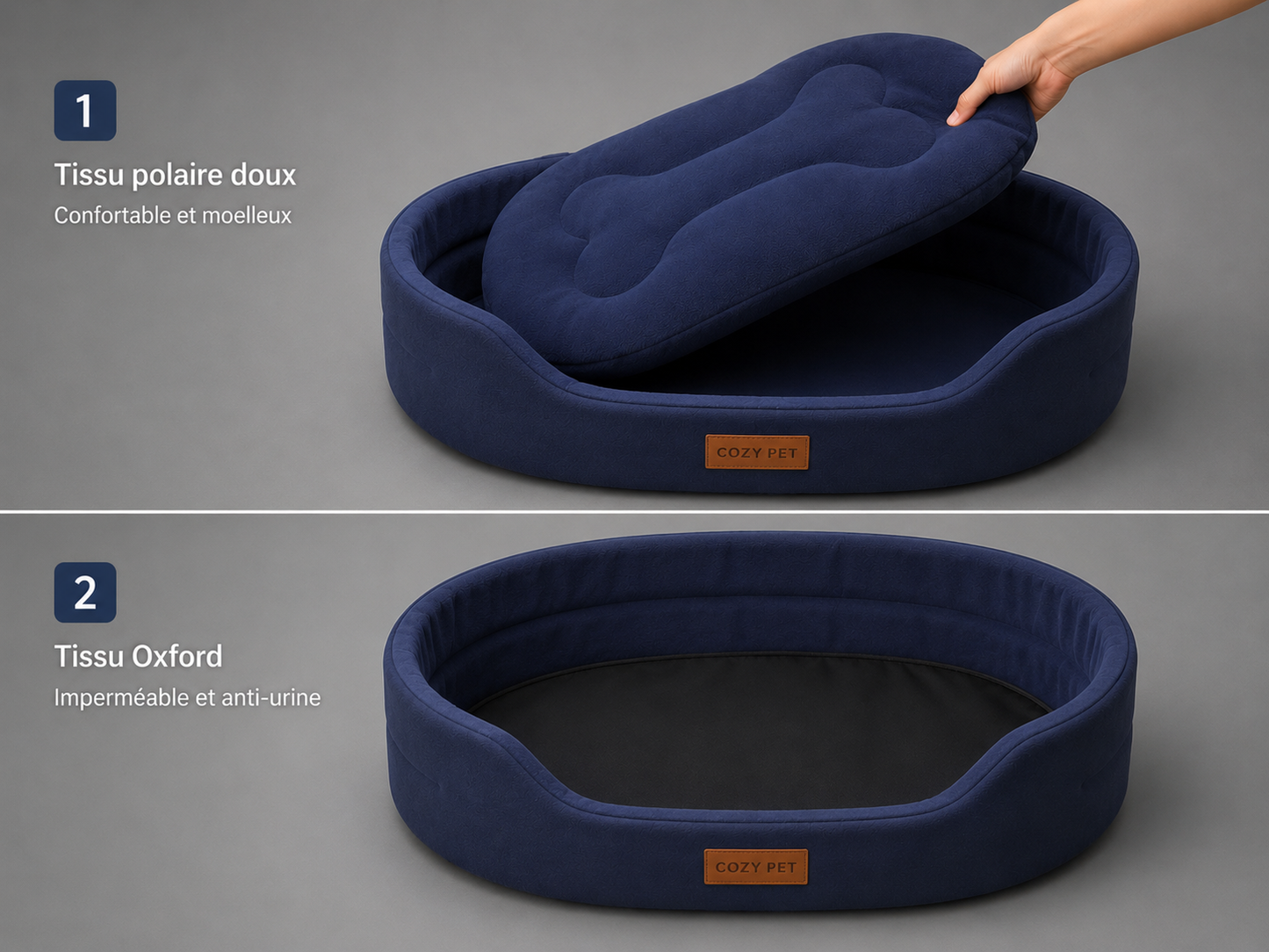 CozyNest™ – Panier Confort Premium pour Chien 🐶🛏️