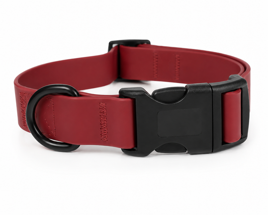 COLLIER WATERPROOF POUR CHIEN - COULEUR RUBIS INTENSE